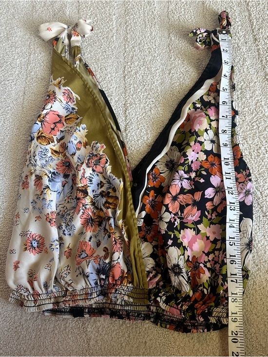 Free People Women’s Tied To You Tank Top Vibrant Floral - Picture 2 of 6